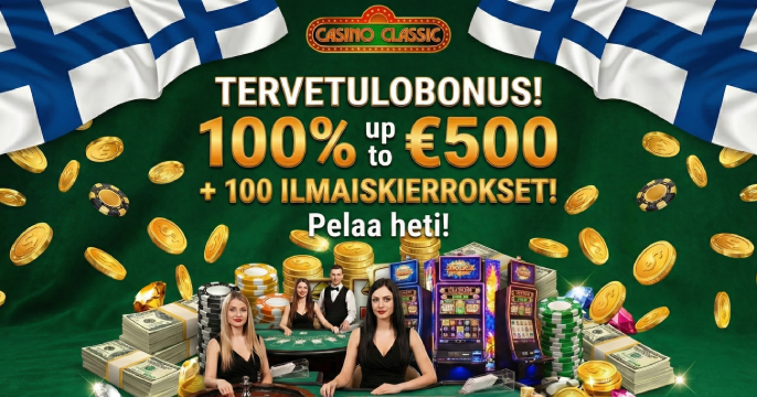 CasinoClassic Tervetuliaisbanneri